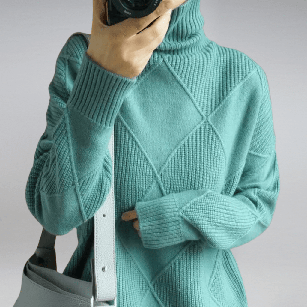 Elara - Women's Cozy Knit Turtleneck Sweater