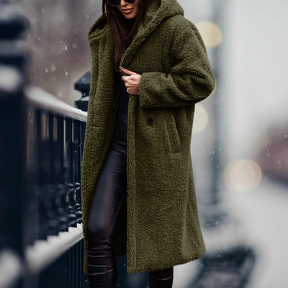 Elara - Women's Cozy Longline Fleece Jacket