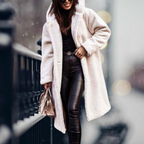 Elara - Women's Cozy Longline Fleece Jacket