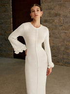 Elara - Women's Elegant Knit Sweater Dress