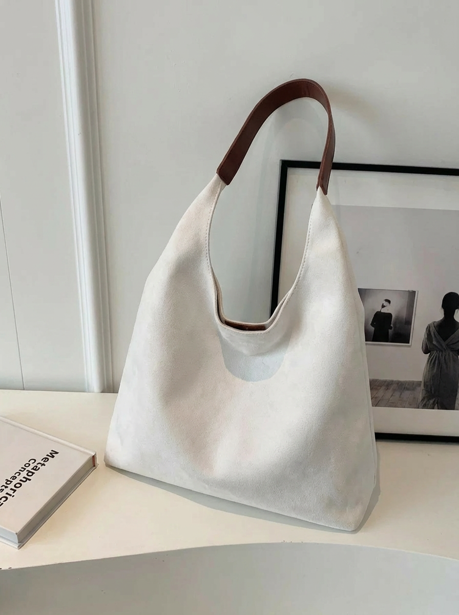 Elara - Women's Faux Suede Tote Bag