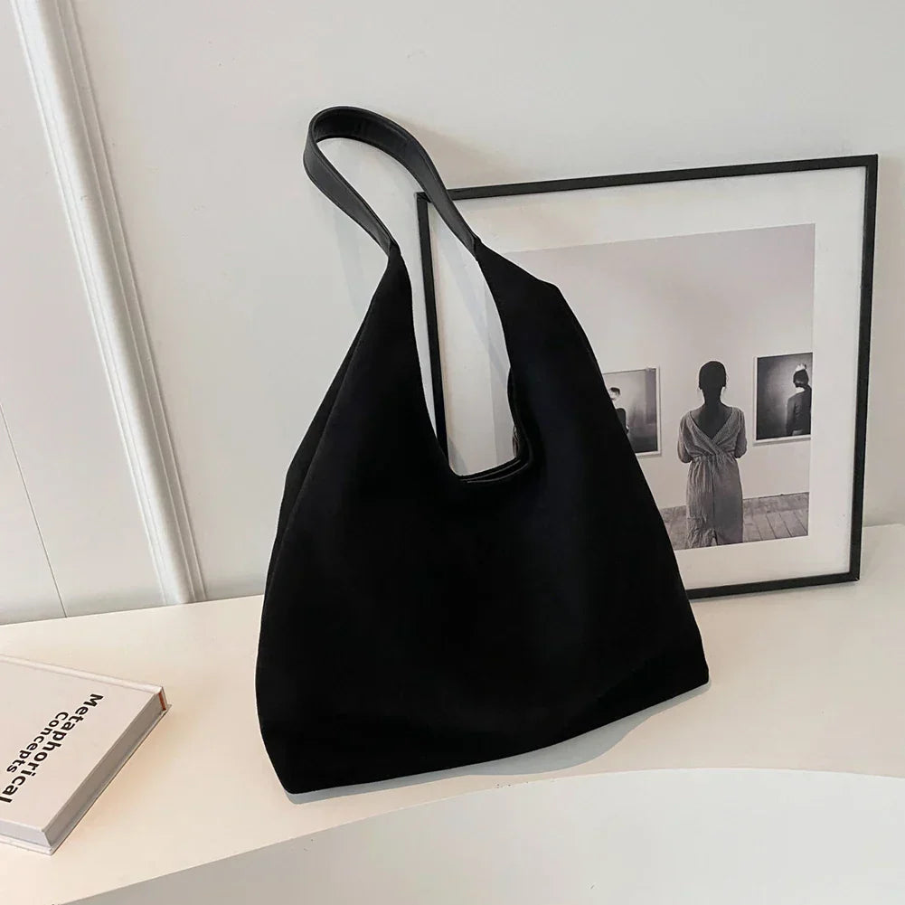 Elara - Women's Faux Suede Tote Bag