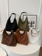 Elara - Women's Faux Suede Tote Bag