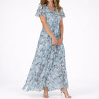 Elara - Women's Floral Maxi Dress for Autumn Weddings
