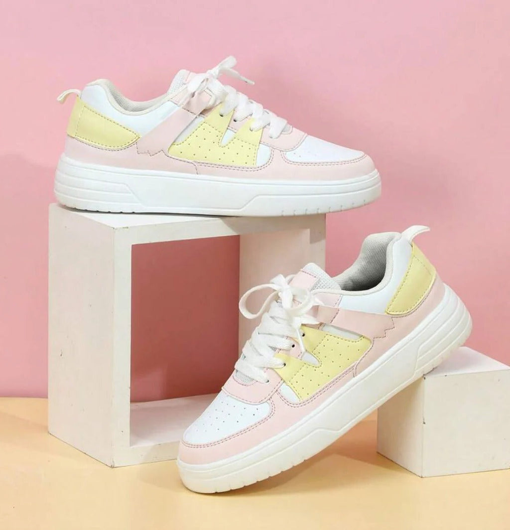 Elara | Women's Stylish Casual Sneakers with Color Contrasts