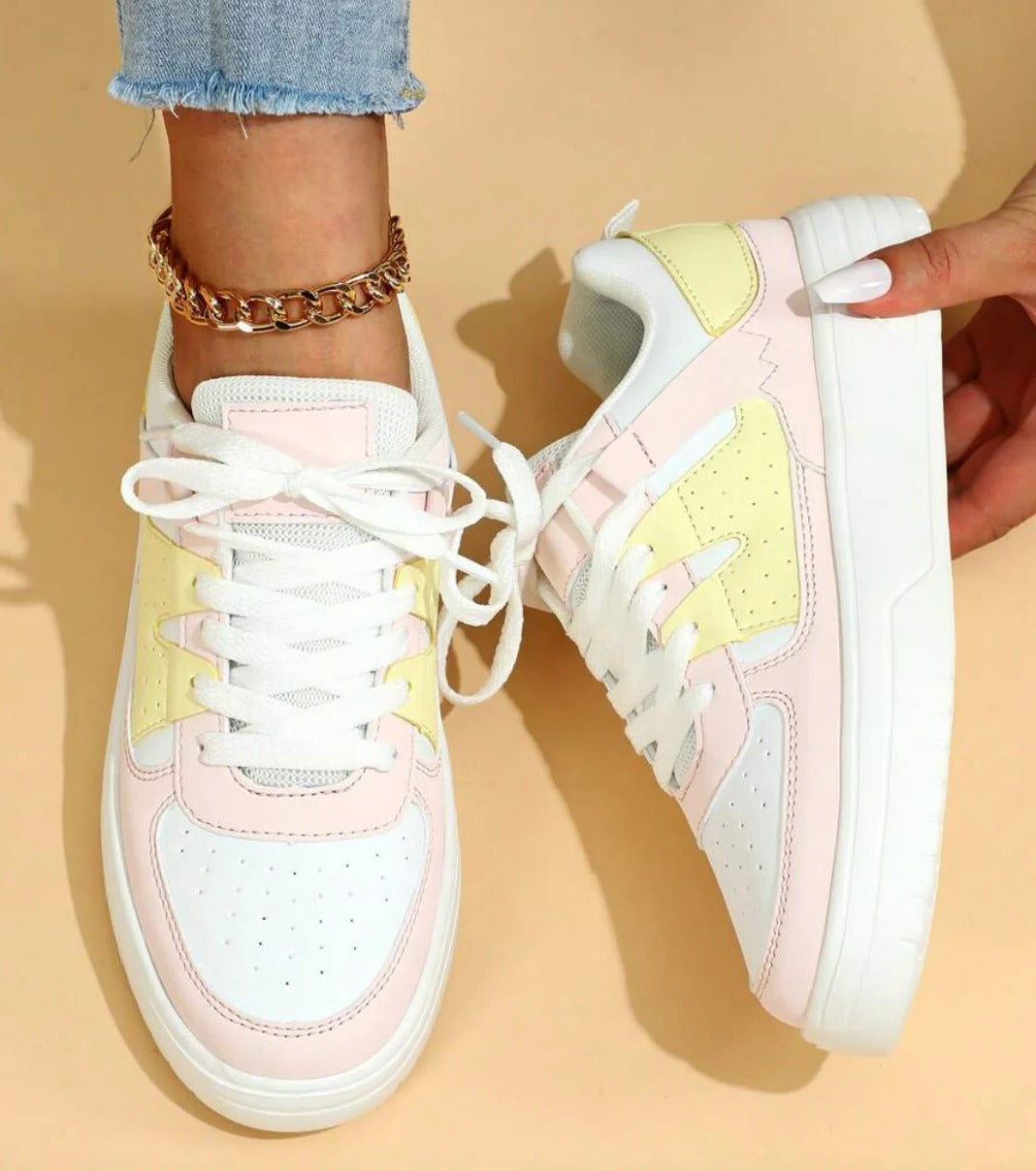 Elara | Women's Stylish Casual Sneakers with Color Contrasts