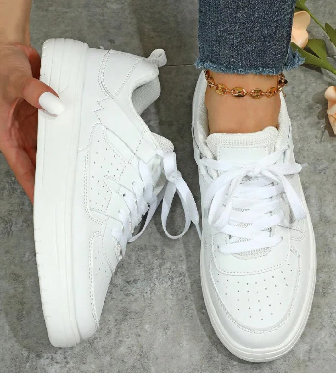Elara | Women's Stylish Casual Sneakers with Color Contrasts
