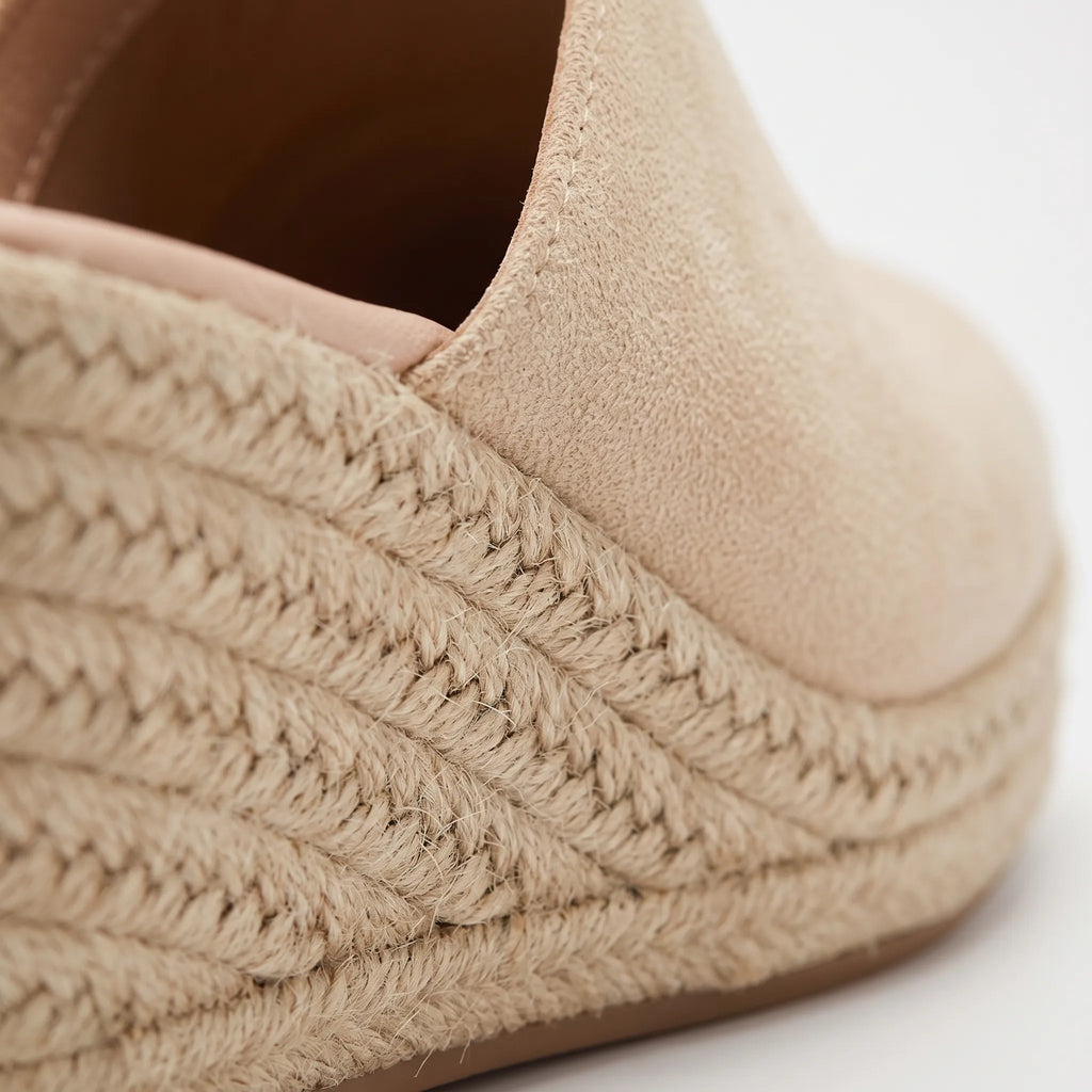 Elevia - Closed-Toe Espadrille Wedge Sandals