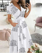 Sienna | Women's Flowy Midi Dress with Tie Waist