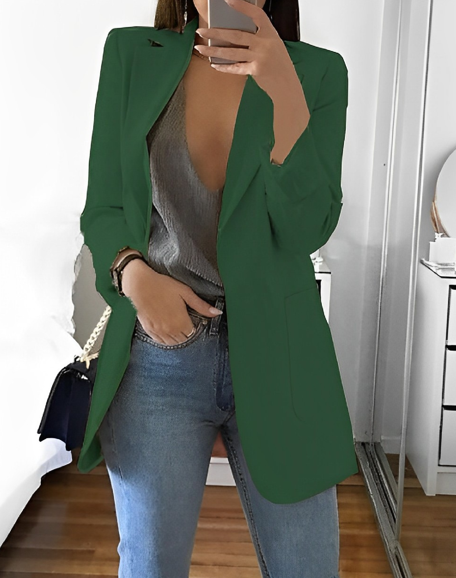 Elodie - Women's Casual Longline Blazer
