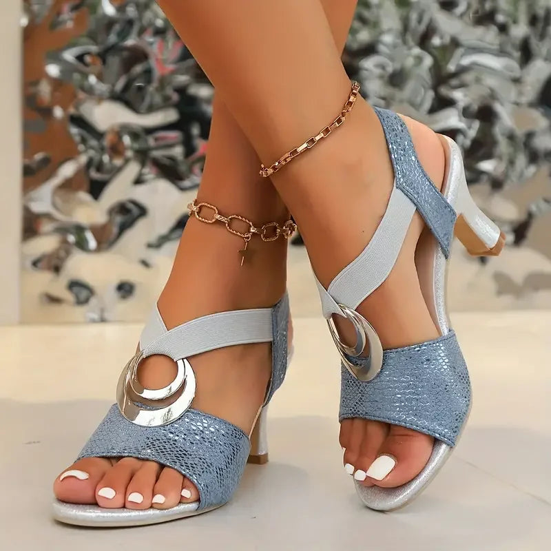 Elodie - Women's Chic Heels with Ankle Strap