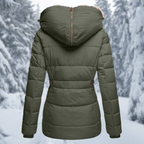 Elowe - Women's Cozy Winter Jacket with Faux Fur Hood