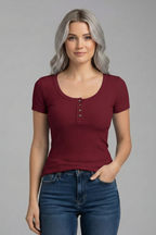 Elowen | Women's Classic Henley Shirt
