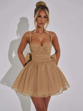Elowen - Women's Sparkling Bow Cocktail Dress