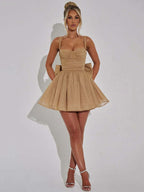 Elowen - Women's Sparkling Bow Cocktail Dress