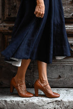 Elowyn - Women's Classic Mary Jane Heels with Buckle Strap