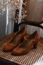 Elowyn - Women's Classic Mary Jane Heels with Buckle Strap