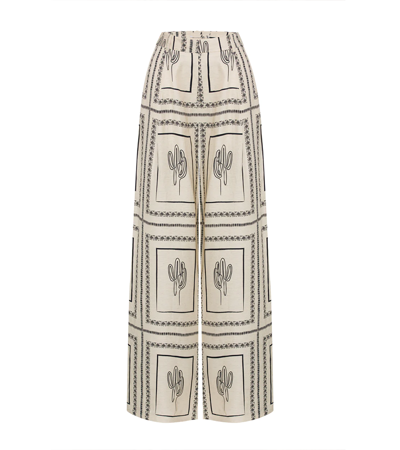 Esme - Women's Relaxed Cactus Print Pajama Set