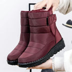 Estelle - Women's Waterproof Ankle Boots with Buckle Detail
