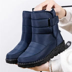 Estelle - Women's Waterproof Ankle Boots with Buckle Detail