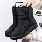 Estelle - Women's Waterproof Ankle Boots with Buckle Detail