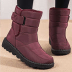 Estelle - Women's Waterproof Ankle Boots with Buckle Detail
