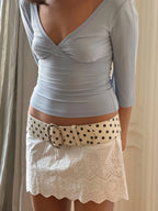 Evangeline | Women's Stylish Ruched V-Neck Going Out Top