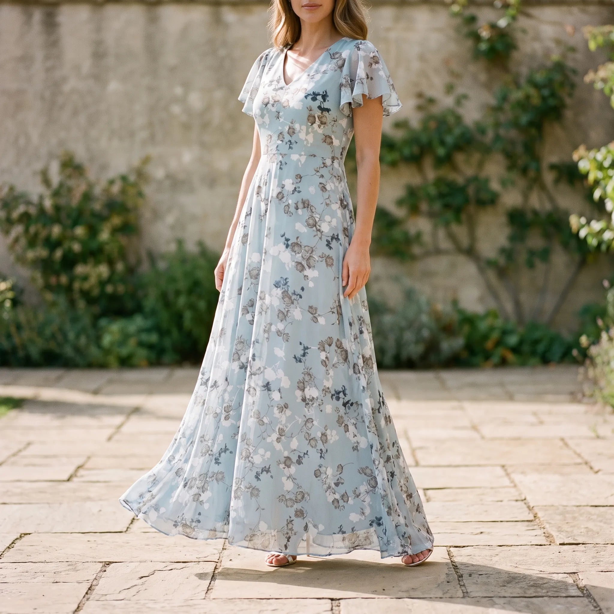 Floraza - Floral Wrap Maxi Dress