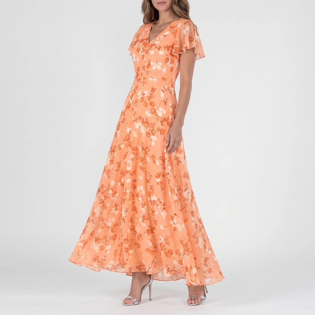 Floraza - Floral Wrap Maxi Dress