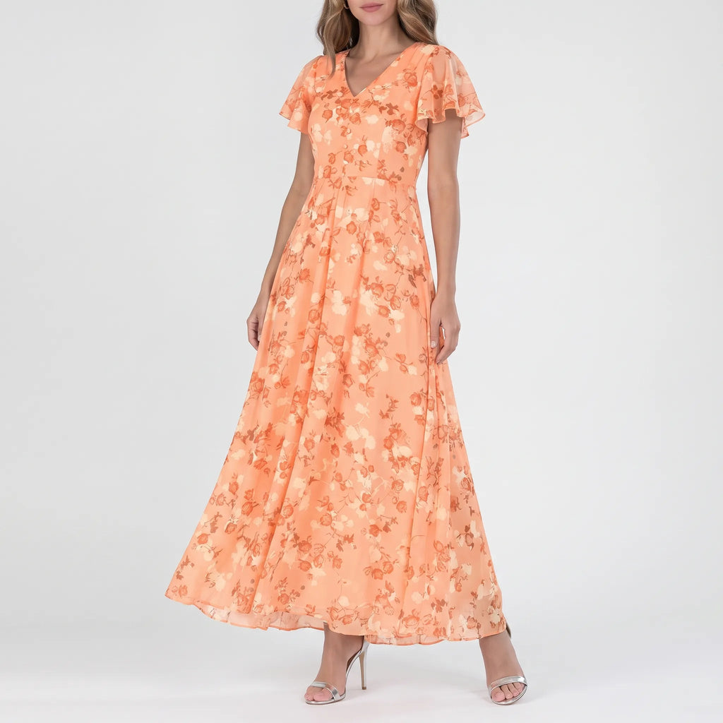Floraza - Floral Wrap Maxi Dress