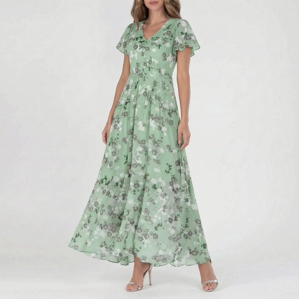 Floraza - Floral Wrap Maxi Dress