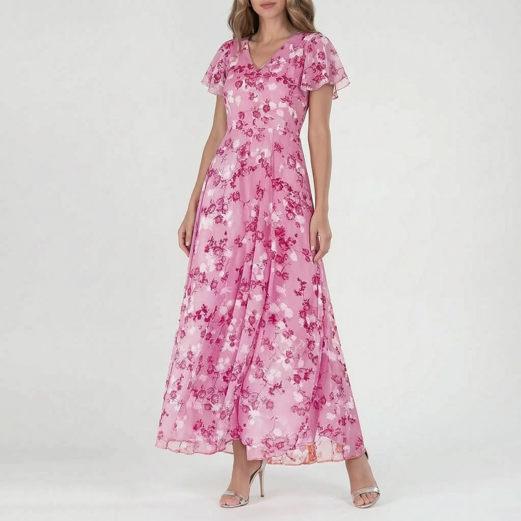 Floraza - Floral Wrap Maxi Dress