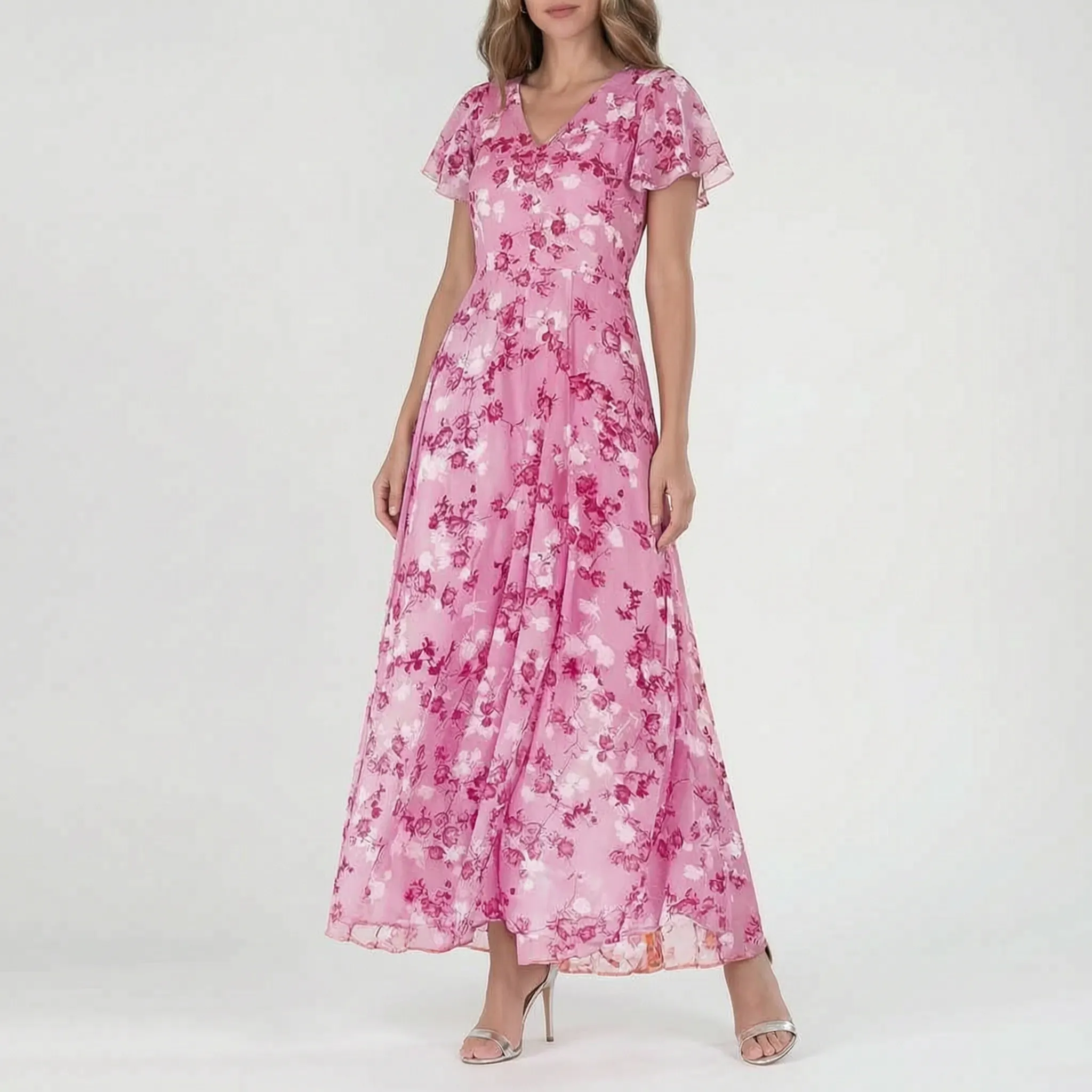 Floraza - Floral Wrap Maxi Dress