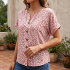 Floriana - Relaxed Floral Summer Blouse
