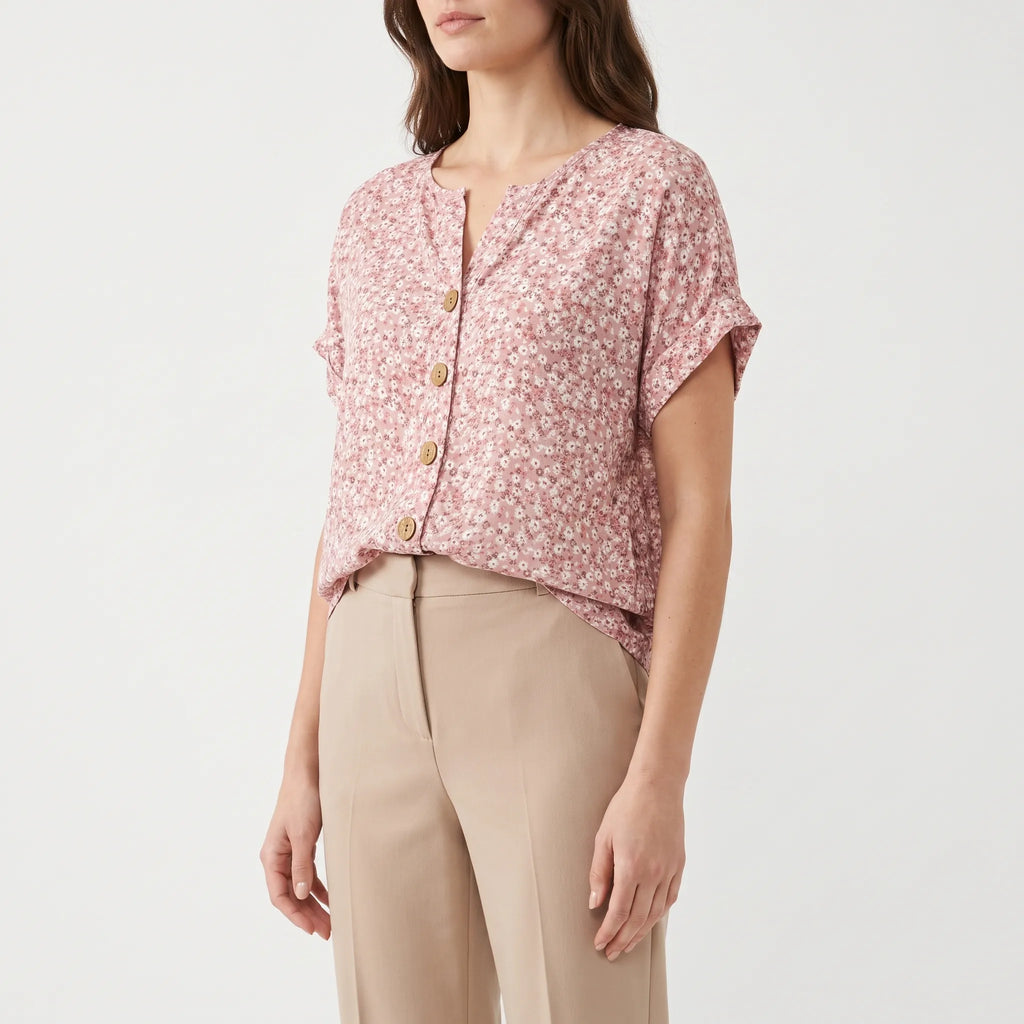 Floriana - Relaxed Floral Summer Blouse