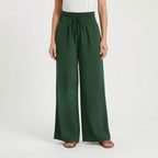 Flowlyn - Printed High Waisted Wide Leg Trousers
