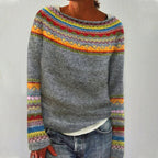 Freya | Women's Cozy Multicolor Knit Sweater