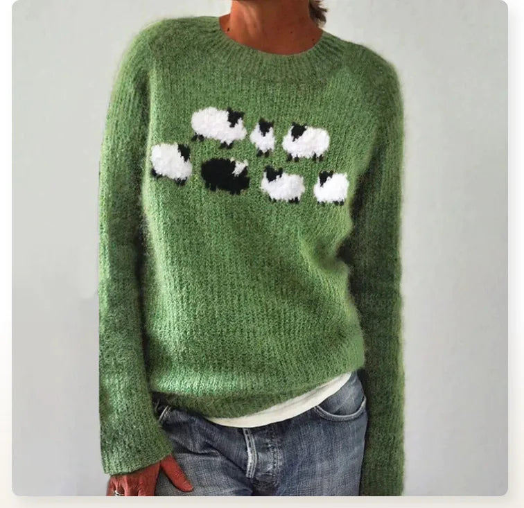 Freya | Women's Cozy Multicolor Knit Sweater