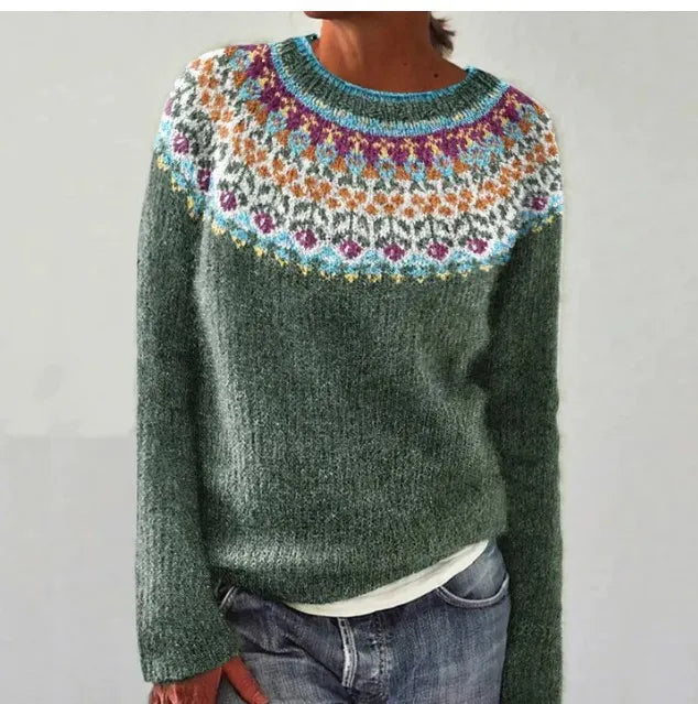 Freya | Women's Cozy Multicolor Knit Sweater