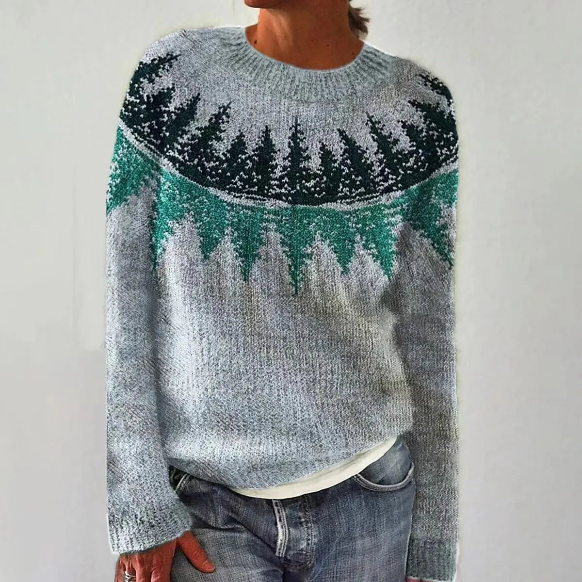 Freya | Women's Cozy Multicolor Knit Sweater