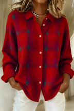 Gia | Women's Cozy Plaid Cardigan
