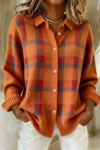 Gia | Women's Cozy Plaid Cardigan