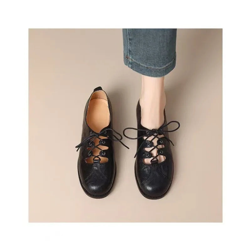 Greta | Women's Classic Lace-Up Mary Janes