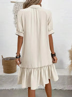Celeste | Women's Casual Button-Up Mini Dress
