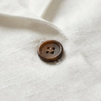 Nila | Women's Linen Blouse with Wooden Buttons