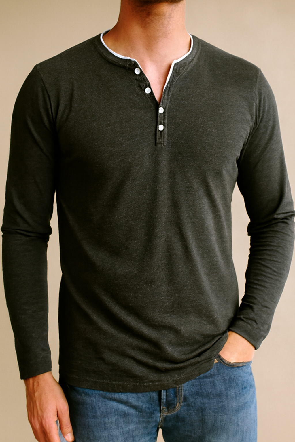 Idris - Men's Classic Henley Shirt