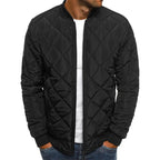 Idris | Men's Quilted Bomber Jacket with Ribbed Trim