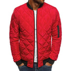 Idris | Men's Quilted Bomber Jacket with Ribbed Trim