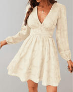 Idris - Women's Elegant Long-Sleeve Cocktail Dress