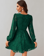 Idris - Women's Elegant Long-Sleeve Cocktail Dress